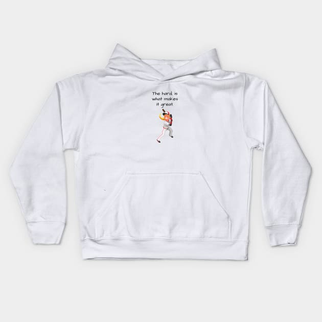 A League of their own/Hard Kids Hoodie by Said with wit